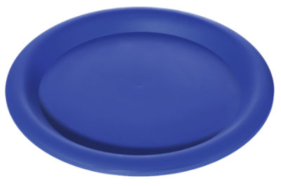 Signature Select Plastic Blue Plate 10 Inch - Each - Image 1