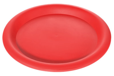 Signature Select 10 Inch Plastic Plate Red - Each - Image 1