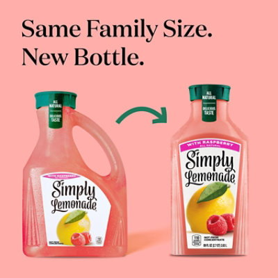 Simply Lemonade W Raspberry In Bottle - 89 Fl. Oz. - Image 3