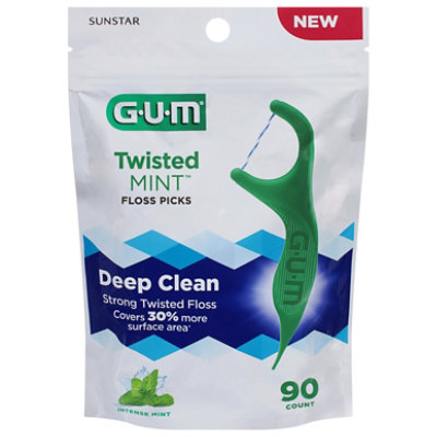 Gum Twisted Mint Flossers - 90 Count - Image 1