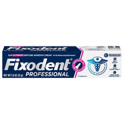 Fixodent Professional Denture Care Denture Adhesive - 1.8 Oz - Image 1