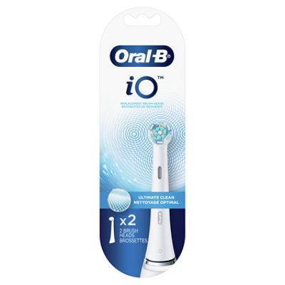 Oral-b Io Ultimate Clean White Replacement Brush Heads - 2 Count - Image 1