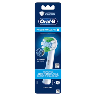 Oral B Precision Clean Electric Toothbrush Replacement Brush Heads - 4 Count - Image 2