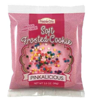 Prairie City Bakery Individually Wrapped Pinkalicious Soft Frosted Cookie - 3.5 Ounce (Pack of 60) - Image 1