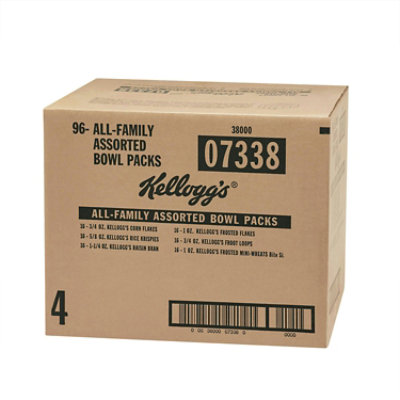 Kelloggs Famliy Assortment Cereal Bowls - 1.13 Ounce (Pack of 96) - Image 3