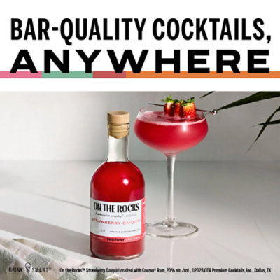 On The Rocks Strawberry  Daiquiri - 750 Ml - Image 2