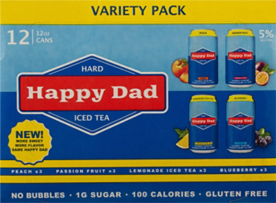 Happy Dad Hard Iced Tea Variety Pack In Cans - 12-12 Fl. Oz. - Image 5