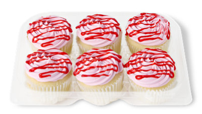 Strawbery Whipped Cupcakes 6 Count - Each - Image 1