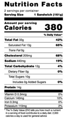 Nordic Waffles Egg Cheese And Sausage Waffle Sandwich - 13.3 Oz - Image 3