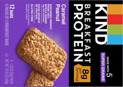 Kind Breakfast Bars Caramel Peanut - 6 Count - Image 6