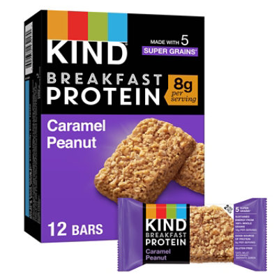 Kind Breakfast Bars Caramel Peanut - 6 Count - Image 1