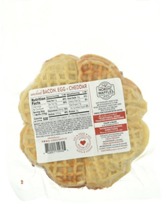 Nordic Waffles Egg Bacon And Cheddar Waffle Sandwich - 11.45 Oz - Image 6