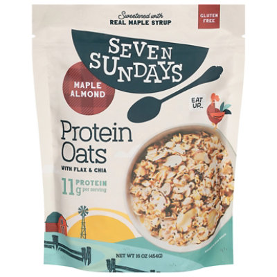 Seven Sundays Protein Oatmeal Maple Almond - 16 Oz - Image 1