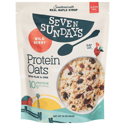 Seven Sundays Protein Oatmeal Wildberry - 16 Oz - Image 1