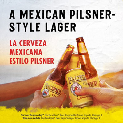 Pacifico Mexican Lager Beer bottles - 18-12 Fl. Oz. - Image 5