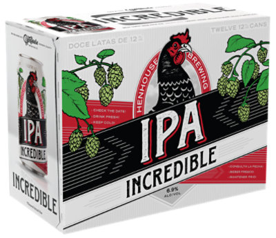 Henhouse Incredible Ipa In Cans - 12-12 Fl. Oz. - Image 1