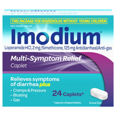 Imodium Multi Symptom Relief Caplet  - 24 Count - Image 3