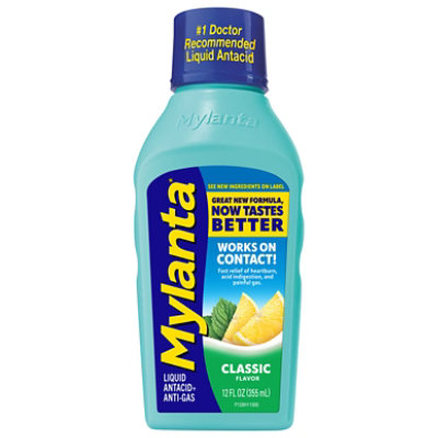 Mylanta Liquid Antacid & Antigas Classic Flavor - 12 Fl. oz. - albertsons