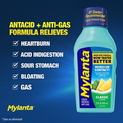 Mylanta Liquid Antacid & Antigas Classic Flavor - 12 Fl. oz. - Image 2