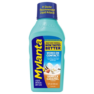 Mylanta Liquid Antacid & Antigas Vanilla Caramel Flavor - 12 Fl. Oz. - Image 3