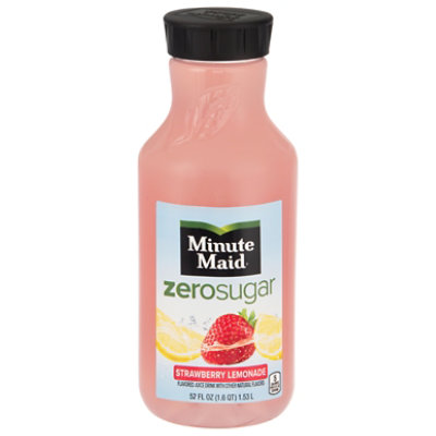 Minute Maid Zero Sugar Strawberry Lemonade (NC) Bottle - 52 Fl. Oz. - Image 2