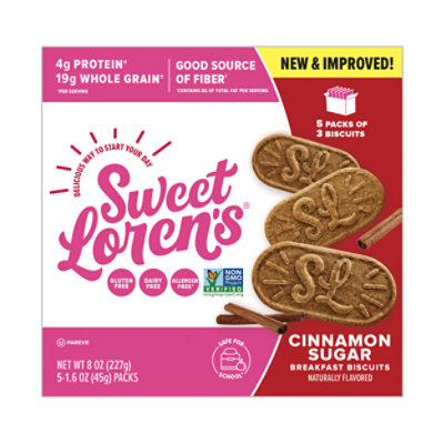 Sweet Lorens Breakfast Biscuit Cinnamon Sugar - 8 Oz - Image 2