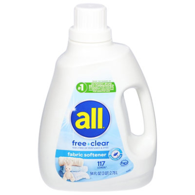 All Ultra Free Clear Liquid Fabric Softner  - 94 Fl. Oz. - Image 2