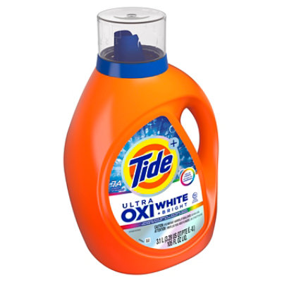 Tide He Plus Ultra Oxi White Original Scent Liquid Laundry Detergent - 105 Fl. Oz. - Image 3