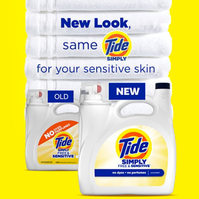 Tide Simply Free & Sensitive Unscented Liquid Laundry Detergent - 117 Fl. Oz. - Image 5