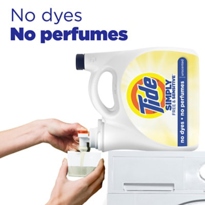 Tide Simply Free & Sensitive Unscented Liquid Laundry Detergent - 117 Fl. Oz. - Image 3