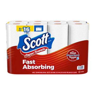 Scott Double Roll Choose A Size Towel 8 pack - 8 roll - Image 8