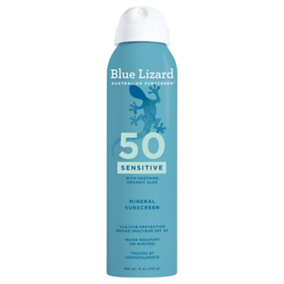 Blue Lizard Sensitive Mineral Spf 50 Sunscreen Spray - 5 Oz - Image 1