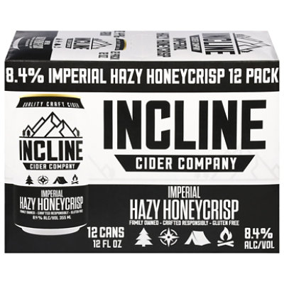 Incline Cider Company Imperial Hazy Honeycrisp Cider Beer - 12-12 Fl. Oz. - Image 3