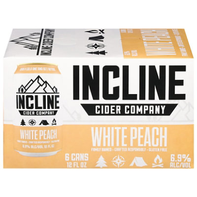 Incline Cider Company White Peach Cider Beer - 6-12 Fl. Oz. - Image 3