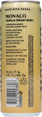 Monaco Vanilla Cream Rush Vodka Cocktail - 12 Fl. Oz. - Image 5