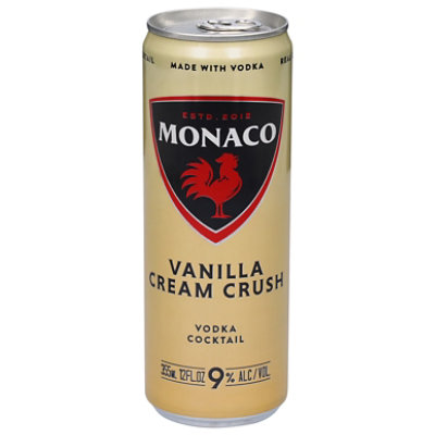 Monaco Vanilla Cream Rush Vodka Cocktail - 12 Fl. Oz. - Image 1