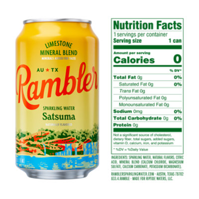 Rambler Satsuma Sparkling Water - 8-12 Fl. Oz. - Image 2
