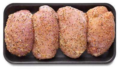 Chicken Thighs Bonless Skinless Grillmaster Seasoning - LB - Image 1