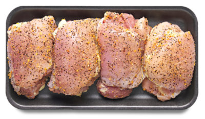 Chicken Thighs Bonless Skinless Supreme Pepper Seasoning - LB - Image 1