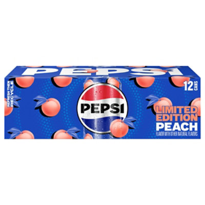 Pepsi Peach - 12 Fl. Oz. - Image 1