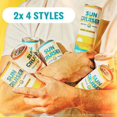 Sun Cruiser Iced Tea Vodka Variety Pack Cans - 8-12 Fl. Oz. - Image 5