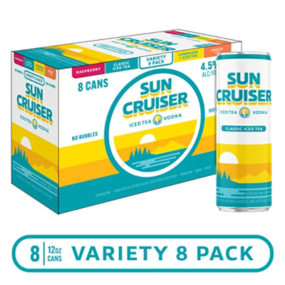 Sun Cruiser Iced Tea Vodka Variety Pack Cans - 8-12 Fl. Oz. - Image 1