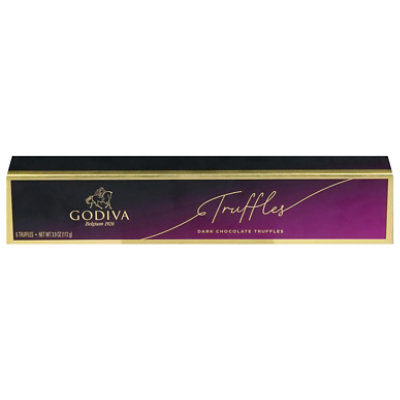 Godiva 6 Piece Dark Truffles - 3.90 Oz - Image 1