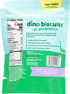 Beech-nut Dino Biscuits With Prebiotics Blueberry Yogurt Baked Toddler Snack Bag - 5 Oz - Image 6