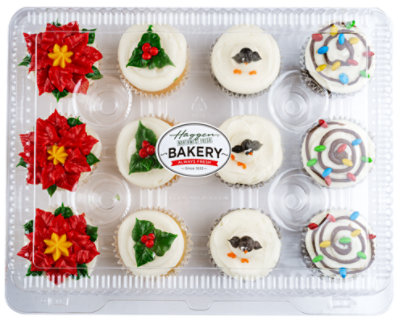 Christmas Fancy Cupcakes 12 Count - Each - Image 1