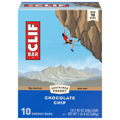 Clif 10 pack Chocolate Chip - 2.4 Oz - Image 3