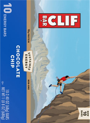 Clif 10 pack Chocolate Chip - 2.4 Oz - Image 6