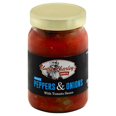 Uncle Charleys Sweet Sauce With Peppers And Onions - 16 Oz - Image 1