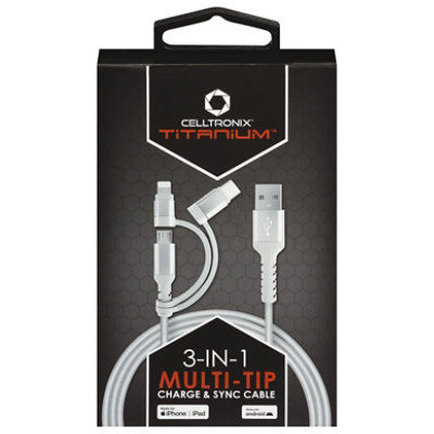 3in1 Multi-tip Cable - Each - Image 1