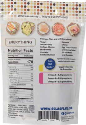 Ellas Flats Crackers Everything - 4.8 Oz - Image 6